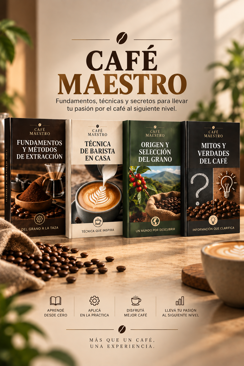 Café Maestro: Fundamentos, técnicas y secretos para llevar tu pasión por el café al siguiente nivel